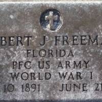 Albert J (NEW) FREEMAN (VETERAN WWI)